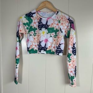 Running skirts Floral Crop Top/ small
